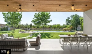 תכנון נוף לבית פרטי עם גינה ובריכה